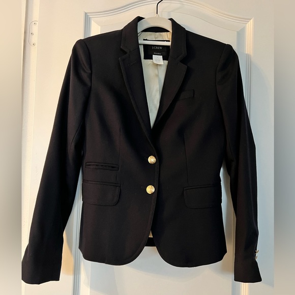 J.CREW Schoolboy Wool Blazer in Navy blue, Size 00 - Picture 1 of 5
